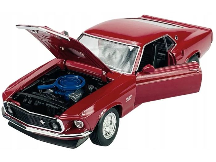 Масштабна модель 1969 Ford Mustang Boss 429 від Welly (масшт.1:24)-Легенда американського автопрому