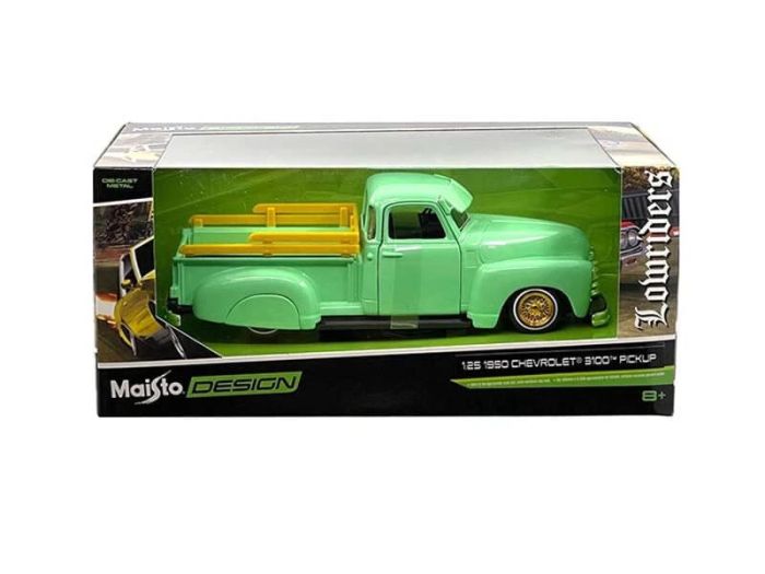 Масштабна модель автомобіля 1950 Chevrolet 3100 Pickup Lowriders (Maisto Design, масш.1:25)