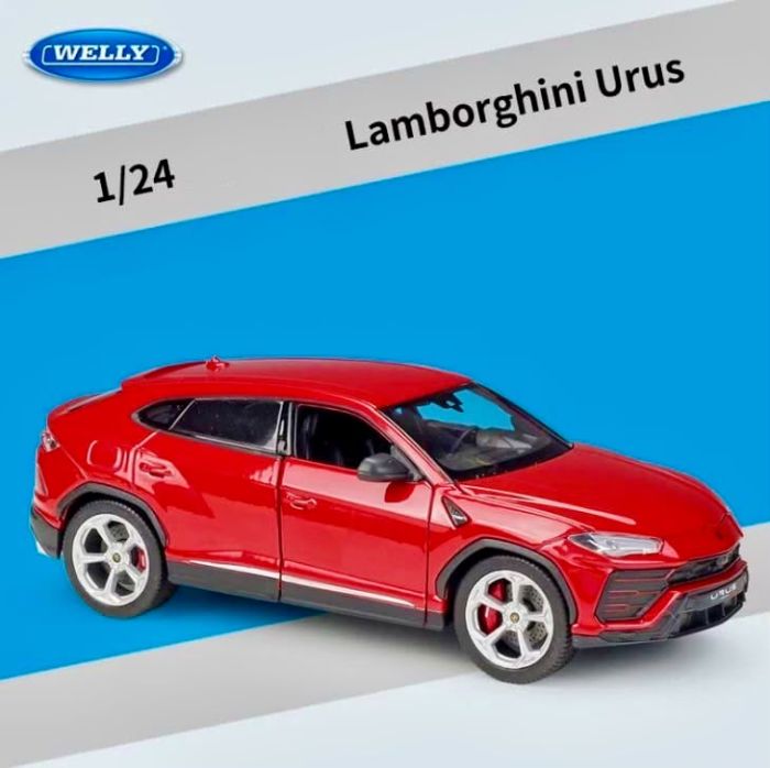 Колекційна модель Lamborghini Urus від Welly (масштаб 1:24) — Червоне втілення швидкості та розкоші