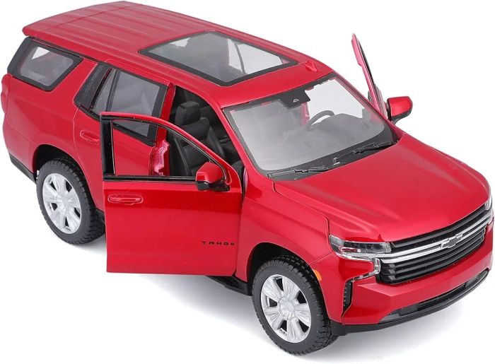 Колекційна автомодель 2021 Chevrolet Tahoe RST (Maisto, масштаб 1:26) — червоний металік