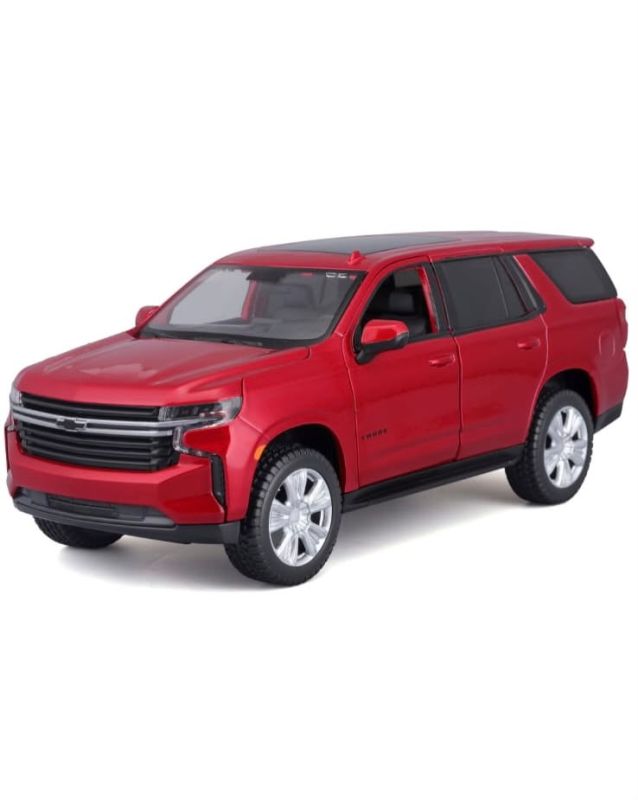 Колекційна автомодель 2021 Chevrolet Tahoe RST (Maisto, масштаб 1:26) — червоний металік