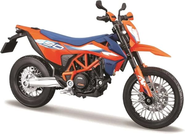 Колекційна модель мотоцикла 2023 KTM 690 SMC R (Масштаб 1:12, Maisto)