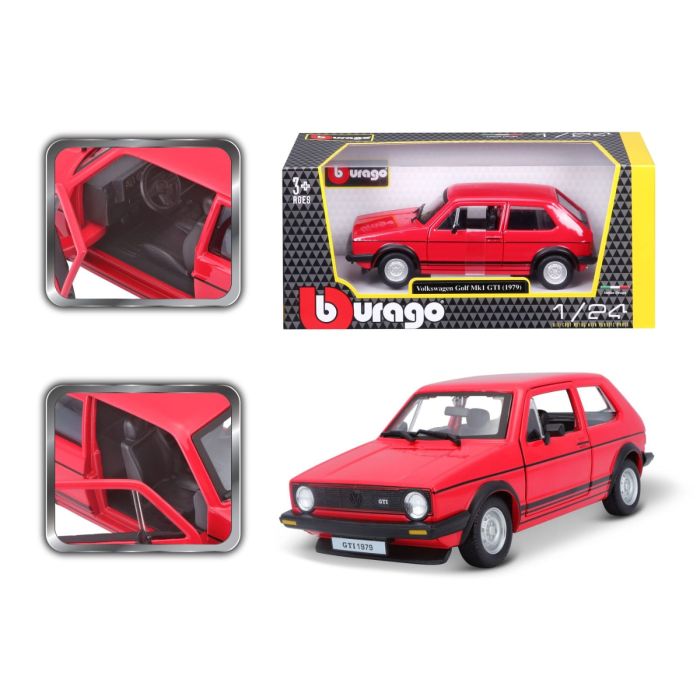 Колекційна модель автомобіля Volkswagen Golf Mk1 GTI (1979) — Масштаб 1:27 (Bburago)