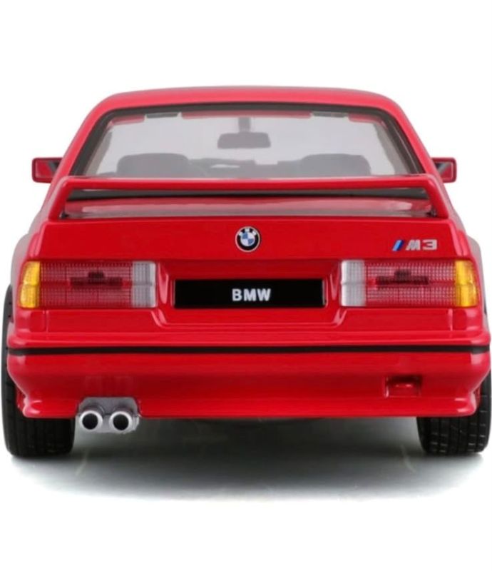 Колекційна масштабна модель авто BMW 3 Series M3 1988 (E30) — від Bburago 1:24, червона