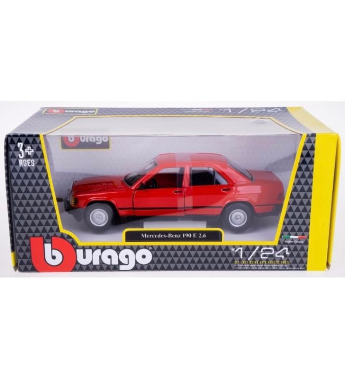 Легенда німецького автопрому: Масштабна модель Mercedes-Benz 190 E 2.6 (1:24) від Bburago