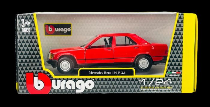Легенда німецького автопрому: Масштабна модель Mercedes-Benz 190 E 2.6 (1:24) від Bburago