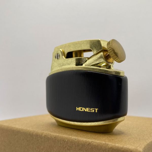 Бензинова Запальничка HONEST Темно коричневое дерево