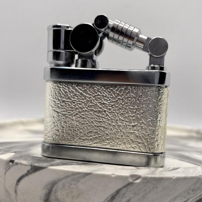 Бензинова запальничка Prince "Silver Texture" (Срібна Текстура)