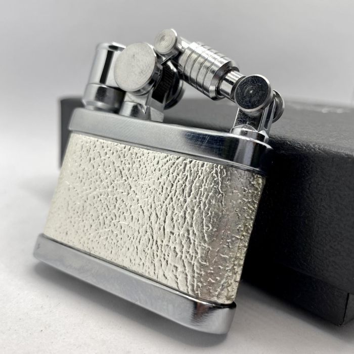Бензинова запальничка Prince "Silver Texture" (Срібна Текстура)