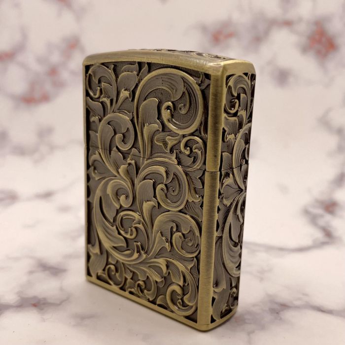 Бензинова запальничка KUBOY "Бароко Бронза"