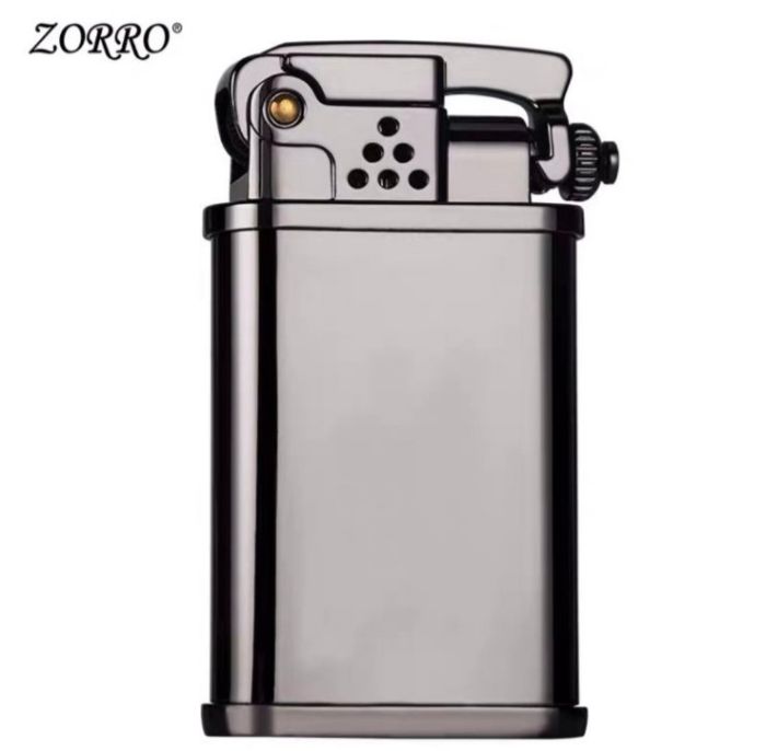 Бензинова запальничка ZORRO Чорний Метеор
