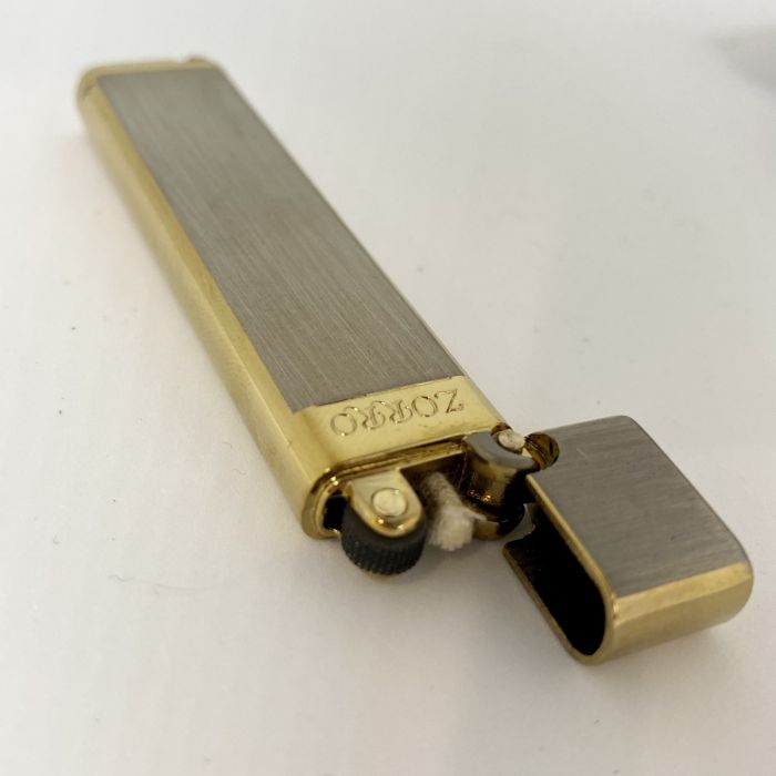 Елегантна Бензинова Запальничка ZORRO золотиста