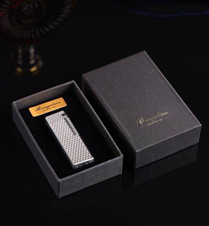 Елегантна Газова Кремнієва Запальничка  Чорний Ромб