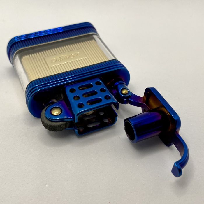 Бензинова запальничка Zorro "Transparent Blue Gold"