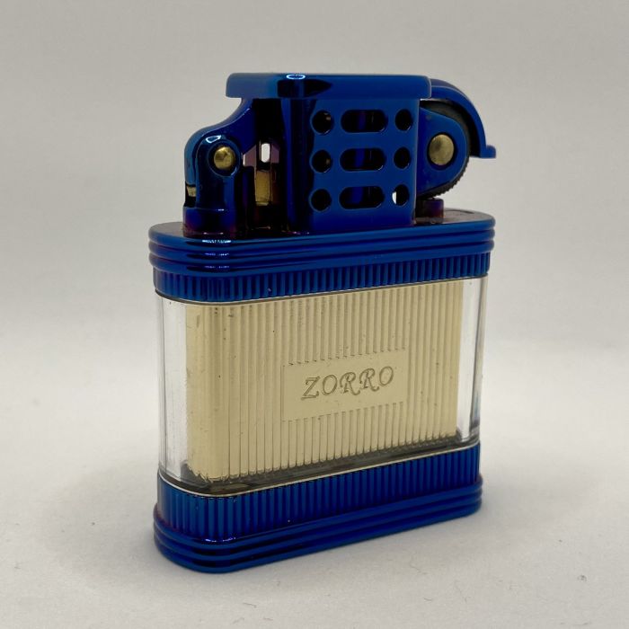 Бензинова запальничка Zorro "Transparent Blue Gold"