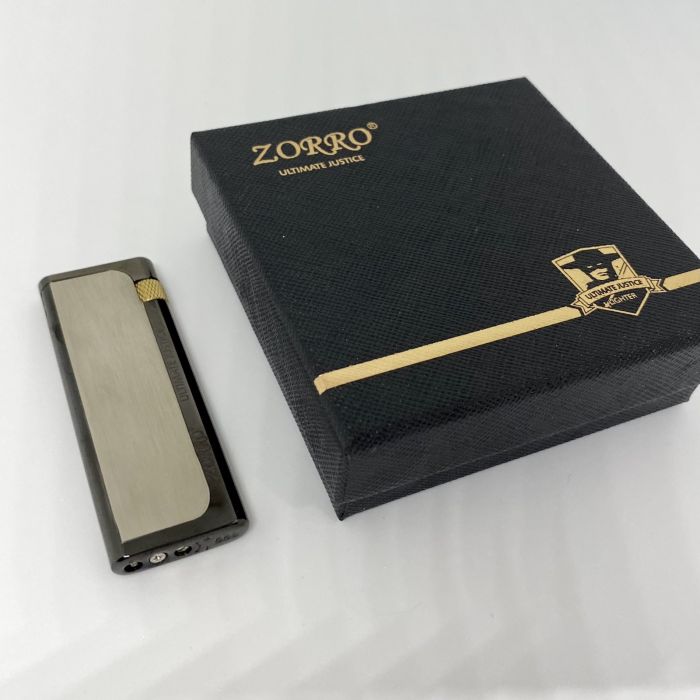 Газова Запальничка ZORRO "ULTIMATE JUSTICE"-Металік/Чорний