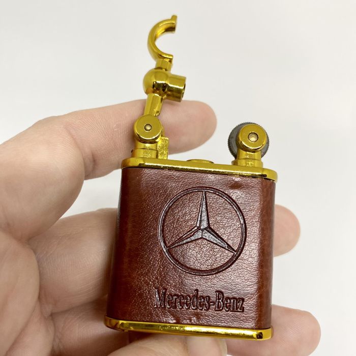 Елегантна Газова Запальничка Mercedes-Benz у Шкіряному Корпусі