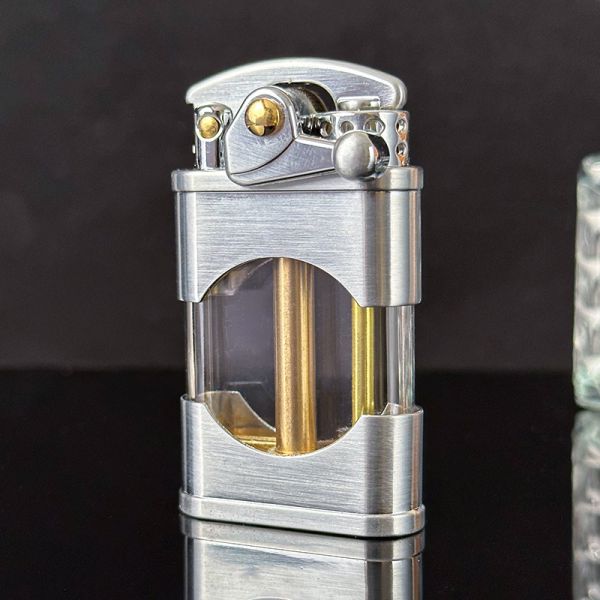 Бензинова запальничка ZORRO в ретро стилі Silver