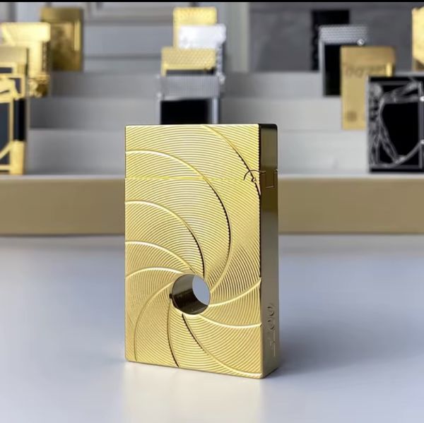 Легендарна газова запальничка THORENS "Гармата Джеймса Бонда"в золотому кольорі