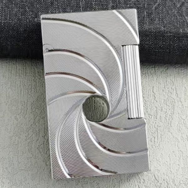 Легендарна газова запальничка THORENS "Гармата Джеймса Бонда"в срібному кольорі